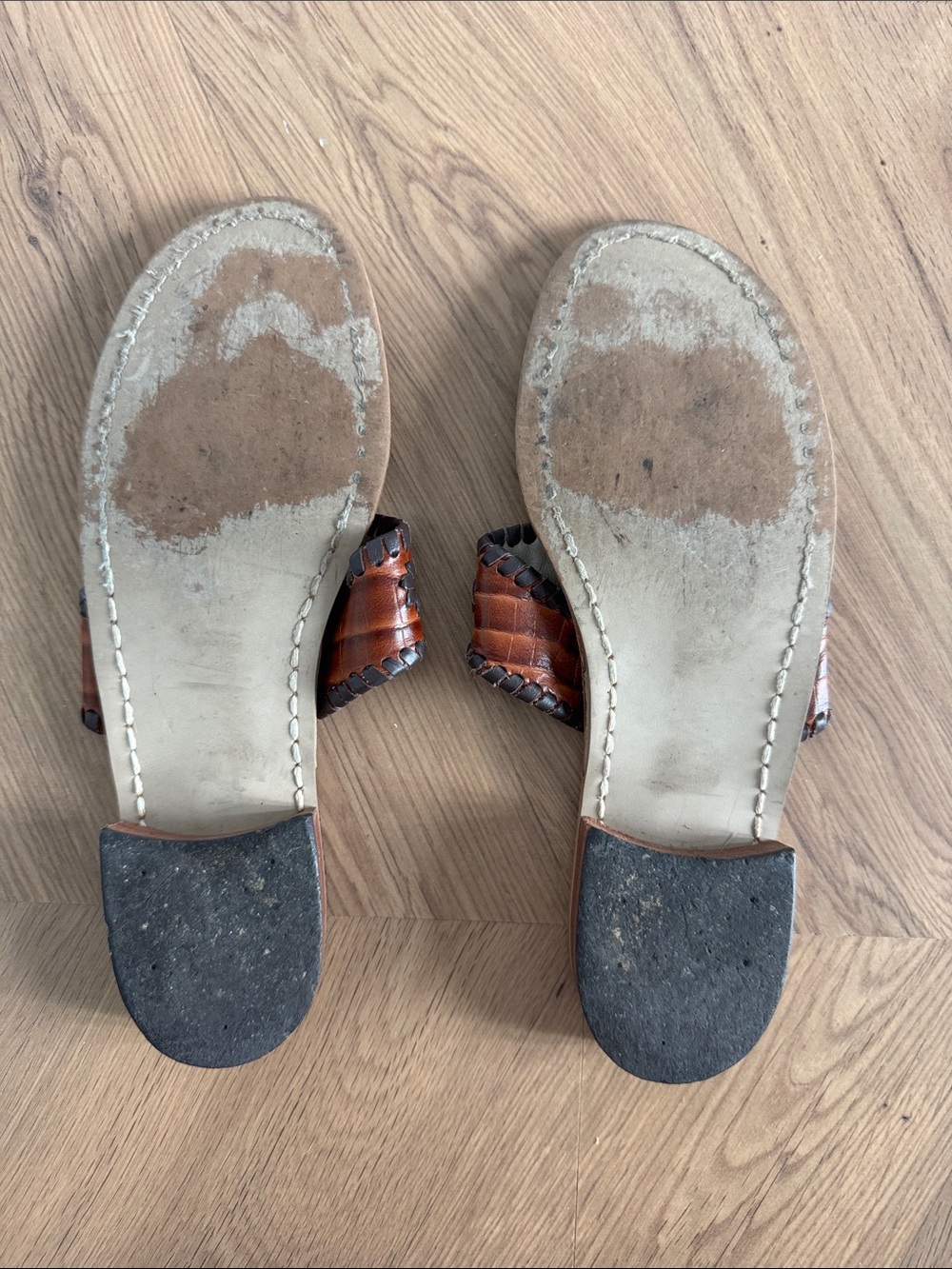 Jack Rogers Brown Leather Sandals _
- Size 8 - Picture 2 of 4